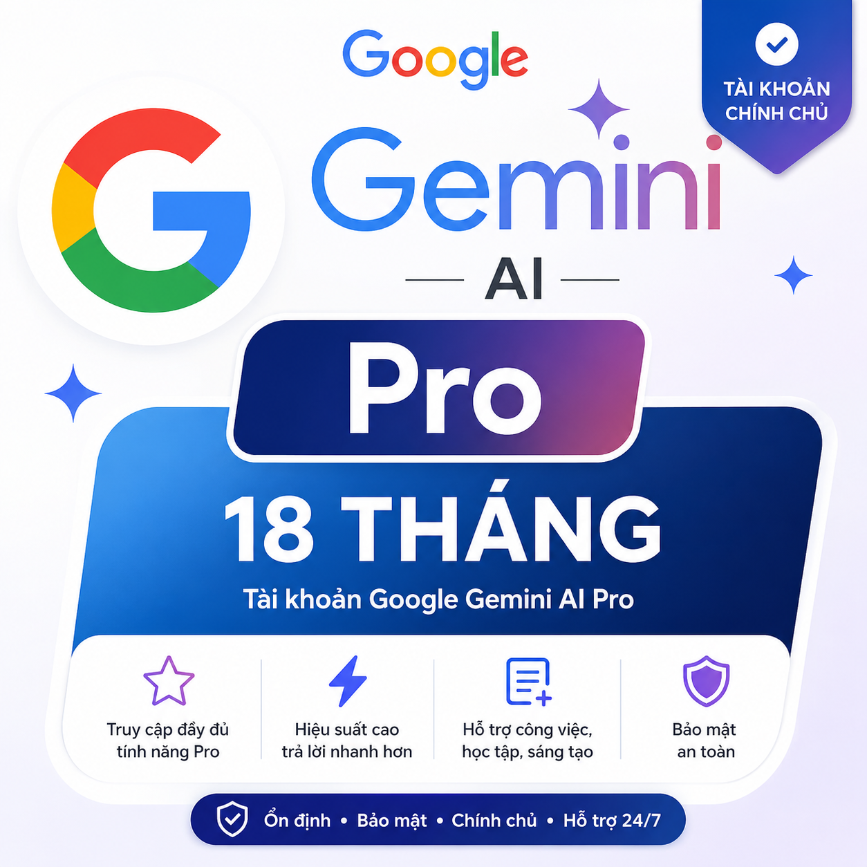 Gemini AI pro 18 tháng
